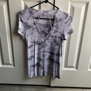 american eagle marbled shirt